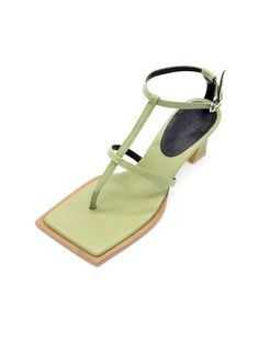 Editor's NotesThe edge sandals features angled square toe that create chic and edge looks- Angled sqaure toe sandals- Kitten heels- Adjustable ankle strap- Thong stringMeasuremets(in.)- Size: KR220(US5) - KR255(US8.5)- Heel height: 2.4in.- Fits true to the sizeComposition & Care- Cow skin- Do not washDesigner- Made in Korea- by NONETHELESS Summer Slingback Sandals With Sculpted Heel And Square Toe, Summer Square Toe Slingback Sandals With Sculpted Heel, Spring Slingback Sandals With Wrapped Heel And Square Toe, Spring Square Toe Slingback Sandals With Heel Strap, Summer T-strap Sandals With Branded Heel Counter, Modern Summer T-strap Sandals With Single Toe Strap, Modern T-strap Sandals With Single Toe Strap For Summer, Summer Square Toe Heels With Heel Loop, Summer Heels With Heel Loop And Square Toe