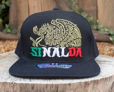 SINALOA Mexico embroidered patch and eagle seal snapback hat Embroidered Snapback Hat With Flat Brim For Streetwear, Embroidered Snapback Fitted Hat For Streetwear, Adjustable Embroidered Baseball Cap For Streetwear, Adjustable Trucker Hat With Embroidered Patch For Streetwear, Embroidered Adjustable Snapback Hat For Streetwear, Embroidered Flat Brim Snapback Hat For Streetwear, Adjustable Embroidered Snapback Hat For Streetwear, Adjustable Embroidered Snapback Baseball Cap, Embroidered Adjustable Snapback Hat