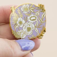 Lilac Flowers Enamel Pin Pin Badge Hard Enamel Pin Gold | Etsy Gold Flower Enamel Pin Gift, Gold Flower Enamel Pin For Gift, Unique Brooch, Floral Pins, Pin Pin, Wedding Pins, Lilac Flowers, Enamel Lapel Pin, Hard Enamel Pin