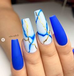 Matching Nails, Nails With Gold, Long Acrylic Nail Designs, Glow Nails, Coffin Shape Nails, Summer Acrylic Nails