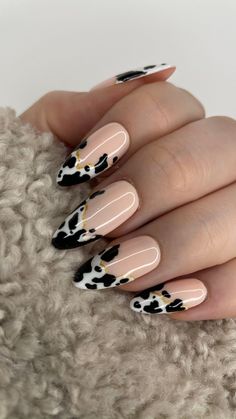 Are you looking for cute and unique ways to do French tip nails that aren't boring? If so, these colorful French tip nails are for you! Cute French Tip Nails, Cute French Tip, Country Acrylic Nails, Cow Print Nails, Nail Design Glitter, Western Nails, Country Nails, French Tip Nail Designs