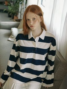 Composition : 1. COTTON 100% 2. COTTON 65% + NYLON 32% + SPAN 3%Color : NAVYCountry of Origin : KOREA Navy Cotton Top For College, Navy Cotton Tops For College, Navy Long Sleeve Tops With Contrast Stripes, Cotton Long Sleeve Polo Shirt With Contrast Stripes, Navy Long Sleeve Cotton Polo Shirt, Navy Relaxed Fit Top For College, Fall Blue Cotton Polo Shirt, Navy Top With Contrast Stripes For Fall, Relaxed Fit Polo Collar Top With Contrast Stripes