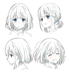 Anime Face Drawing, Manga Drawing Tutorials, Art Manga, 캐릭터 드로잉, Anime Drawings Tutorials