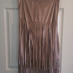 Chico Size 1 Tan/Brown Chic Brown Fringe Skirt, Suede Fringe Skirt, Fringe Skirt, Suede Fringe, Tan Brown, Faux Suede, Womens Skirt, Skirt, Women Shopping