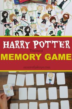 the harry potter memory game is an easy and fun way to practice memory skills for kids