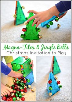 magna - tiles and jungle bells christmas decoration to play