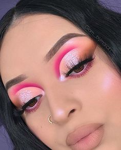 ᴍᴀʀɪᴀʜ ♡ (@glam__bymariah) • Instagram photos and videos Hot Pink Makeup Looks, Rose Quartz Palette, Eyeshadow Ideas, Drag Makeup, Glam Doll, Hot Makeup, Colorful Eye Makeup, Glamour Makeup, Pink Vibes