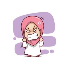 a cartoon character wearing a pink head covering his face with one hand and looking at the camera