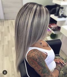 Hair Ideas Blonde, Blonde Hair Ideas, Ash Blonde Hair Colour, Blonde Hair Color Ideas, Gorgeous Hair Color, Silver Hair Color