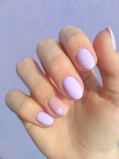 Korean Heart Nails, Short Nails Inspiration Aesthetic, Dip Powder Summer Nails, Very Short Nails Ideas Simple, Short Gelish Nails, Short Painted Nails, Rounded Acrylic Nails, Pastel Nail Art