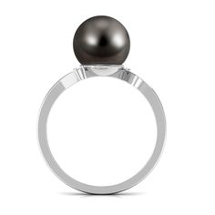 Product Details Artistically crafted in Gold, this Bypass Engagement Ring features Round Tahitian Pearl and Diamond beautifully. This Tahitian Pearl Engagement Ring would be a perfect fit if your partner is a june born. Get this beautiful Tahitian Pearl and Diamond Engagement Ring for you lady and make her feel elated. Product Information SKU SHP-RINGS1121163253 Width 9.5 mm Height 9 mm Weight 1.76 gm (Approximate) TAHITIAN PEARL INFORMATION No.of Stones 1 Pieces Total Weight 7.50 Carat (Approxi Tahitian Pearl Ring Engagement, Luxury White Gold Tahitian Pearl Ring, Luxury Tahitian Pearl Ring, Luxury Black Tahitian Pearl Ring, Luxury Tahitian Pearl Ring, Round Shape, Bypass Engagement Ring, Pearl Engagement Ring, Tahitian Pearls, Ring Sizer