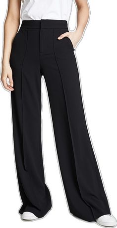 Chic 4-way Stretch Dress Pants For Work, Chic 4-way Stretch Dress Pants For Office, Chic Structured Bottoms With Pressed Crease, Chic Formal Elastane Pantsuit, Chic Full-length Elastane Pantsuit, Chic Full Length Elastane Pantsuit, Chic Elastane Pantsuit For Formal Occasions, Sleek Structured Pants For Workwear, Chic Tailored Structured Pants