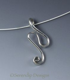 Silver Wave Pendant, Shiny Argentium Sterling Silver Wavy Nancy Necklace, Silver Surf Pendant, Ocean Modern Twist Nickel-free Jewelry Gift, Nickel-free Jewelry With A Modern Twist For Gifts, Silver Swirl Jewelry For Gift, Wire Wrapped Swirl Jewelry As Gift, Modern Silver Pendant Jewelry, Modern Twist Swirl Jewelry As Gift, Modern Twist Swirl Jewelry For Gift, Modern Twist Dangle Jewelry For Gifts, Sterling Silver Swirl Jewelry Gift