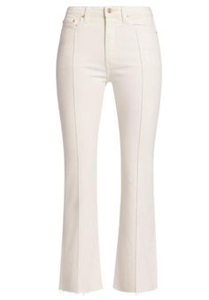 Description The Crosby High Rise Crop Flare Jeans are a core style crafted from premium denim with a structured stretch fit. They hug the hips and are fitted through the leg, nipped at the knee with a kick flare at the bottoms. The five pocket style is accented with a signature back pocket dart and a cropped length that stops just above the ankles. Constructed in a sophisticated rich dark wash with soft hand sanding detail. Details 97% Organic Cotton 3% Recycled Elastane Do's and Don'ts Turn gar Crop Flare Jeans, Crop Flare, Do's And Don'ts, Derek Lam 10 Crosby, Cropped Flare Jeans, Kick Flares, Cropped Flares, Soft Hands, Soft Hand