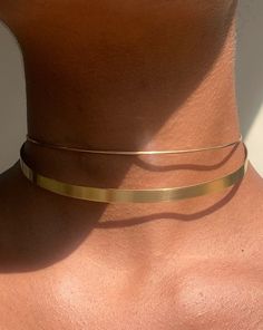 Minimal Choker Set Very Thin Metal Collar & Wire Choker | Etsy Minimal Choker, Fashion Collection Inspiration, Wire Choker, Metal Collar, Hair Up Or Down, Metal Choker, Chocker Necklace, Choker Set, Gold Choker Necklace