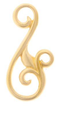 This lovely openwork curlicue vine is crafted from satin-finished 24Kt yellow gold plated .925 sterling silver.It features an S-shaped scrolled stem, three closed loops, and a leaf finial at the wider end. The romantic design harkens back to Medieval, Victorian, and Edwardian ornaments, and would be a perfect link or dangle component for Renaissance Faire or Steampunk jewelry. Three separate openings offer plenty of design possibilities!Stamped 925. Romantic Design, Steampunk Jewelry, 24kt Gold, Gold Plated Sterling Silver, Vines, Gold Plate, 925 Sterling Silver, Yellow Gold, Stamp