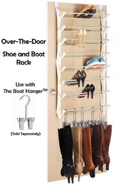 over the door shoe and boot rack