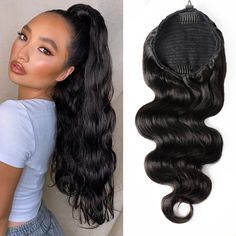 Description Human Hair Type Ponytail Extension Hair Texture Body Wave Hair Color Natural Black Can Be Dyed Yes Processing Time Usually Ship The Order Within 24 Hours After Order Comfirm, Except For Weekends And Holiday Customize Time This is Customized Product, the Custom Time is 3-5 Working Days Delivery Time Normal By DHL, FedEx or UPS, 3-7 Working Days After Shipping Service Wholesale/ Drop Shipping/OEM/Customized(labels,tags,closure,wig,etc.) Return Policy Accept 30 Days No Reason Return & E Human Hair Ponytail Extensions, Short Ponytail, Natural Hair Extensions, Straight Ponytail, Human Hair Color, Drawstring Ponytail, Brazilian Remy Hair, Ponytail Extension, Body Wave Hair