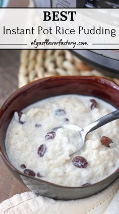 the best instant pot rice pudding recipe