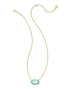 Meet the latest take on our #1 best seller, the Elisa Enamel Framed Short Pendant Necklace. Featuring our signature stone shape framed by a pop of colorful enamel, we know you’ll love this necklace as much as we do. Green Ombre, Sea Green, Green Enamel, Oval Pendant