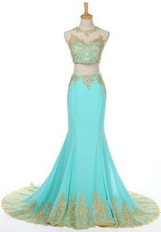 Turquoise Prom Dresses, Princess Inspired Outfits, 2 Piece Prom Dress, Celebrity Inspired Dresses, Dama Dresses, Prom Dresses 2016, Evening Dresses Online, Cheap Evening Dresses, Formal Evening Dress