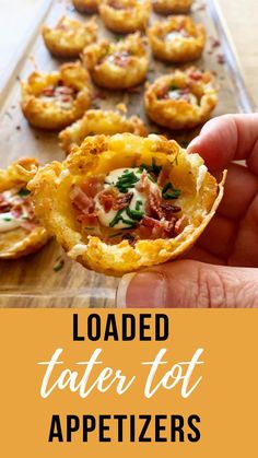 loaded tater tot appetizers with text overlay