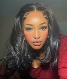 Wave Short Bob, Strawberry Makeup, Human Hair Lace Front Wigs, Hair Lace Front Wigs, Cute Makeup Looks, Short Bob Wigs, Makeup Obsession, Baddie Hairstyles