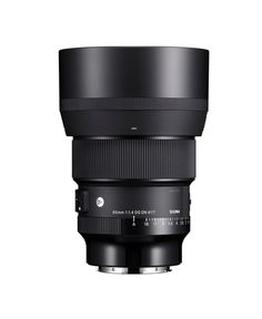 a large lens on a white background