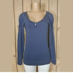 FREE PEOPLE Womens Size Medium Long Sleeve Shirt Lace Detail Blue Cotton Top #freepeople  To purchase this item use the ... Comfortable Fitted Long Sleeve Tops, Comfortable Fitted Tops For Fall, Fall Casual Comfortable Tops, Casual Comfortable Long Sleeve Tops, Women's Professional Clothing, Cotton Lace Tops, Professional Clothing, Paisley Shirt, Bodysuit Top