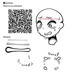 an image of a cartoon character with qr code