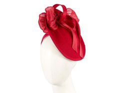 Large red plate with stylish abaca bow placed on the headband. Hand-made in Melbourne by our experienced milliners, this latest Fillies Collection creation will be a great addition to your winter racing outfit.  Made in Australia  Posh Fillies Collection brand  Comfortable headband Winter Party Hats With Bow, Elegant Winter Races Fascinator, Elegant Red Headband For Formal Occasions, Elegant Red Mini Hat For Winter, Red Headband For Kentucky Derby Evening, Red Evening Headband For Kentucky Derby, Spring Racing Fashion, Racing Outfit, Fascinator Hats Wedding