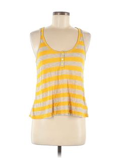 Assorted Brands Tank Top Size: Medium Yellow Tops - used. 50% POLYESTER, 50% RAYON, Halter, | Tank Top Yellow Halter Tops - Used - Size Medium Cheap Yellow Sleeveless Blouse Tank Top, Yellow Halter Top, Yellow Tops, Yellow Tank, Yellow Tank Top, Halter Tank Top, Halter Tank, Halter Tops, Yellow Top