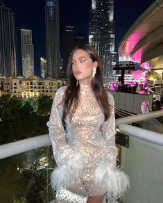 SANTA BRANDS on Instagram: "all destinations are yours, just keep glowing babe💫 beautiful @rutkoleva in Feathers Dress Find more colors of the dress at www.santa-brands.com link in bio to shop" Ny Outfits, High Fashion Branding, Birthday Fits, Nye Outfits, Bachelorette Outfits, Eve Outfit, Holiday Party Outfit, Dress The Population