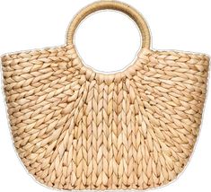 Trendy Top Handle Straw Bag For Vacation, Vacation Straw Bags With Round Handle, Casual Top Handle Straw Bag For Beach Season, Straw Shoulder Bag With Round Handle For Beach, Straw Bags With Round Handle For Vacation, Straw Bag With Round Handle For Vacation, Casual Top Handle Beach Bag For Beach Season, Trendy Top Handle Beach Bag, Natural Color Straw Bag With Round Handle For Shopping