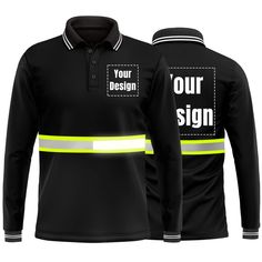 PRICES MAY VARY. 1 pcs Can Be Customized: It is available for custom your own design picture or corporate logo, this t-shirt will ensure that you and your company are easily noticed and identifiable. Quick-drying Fabric: Unisex design for various Industrial professionals, polyester force fabric wicks away moisture for comfort, stay cool when performing outdoor work. Reflective Material: Suits all kind of night active, the reflective strips will light up when cars headlights or street lights shin Safety Logo Design, Safety Logo, Logo Tshirt, Design Picture, Long Sleeve Workout, Street Lights, Corporate Logo, Reflective Material, Driving Safety