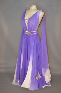 Purple Ballroom Dress, Smooth Ballroom Dress, Ballroom Dress Inspiration, Victorian Era Dresses, Waltz Dress, Dance Competition Dress, Competition Dress, Ballroom Dance Dresses, Latin Dance Dresses