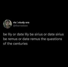 the text on the screen says, be fly or date i'll be sirius or date the questions of the centuries