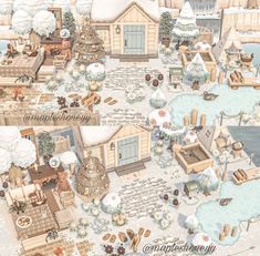 this is an image of a winter village