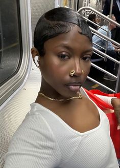 Slick Pixie Hairstyles, Twa Slicked Down Short Hair, Finger Waves 4c Short Hair, Finger Waves On Medium Length Hair, Finger Waves Natural Hair Black Women, Finger Wave Styles, 4c Finger Waves, Pixie Cut Hairstyles For Black Women, Short Hair Black Women Pixie