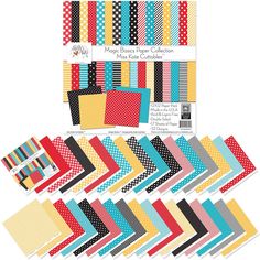 the paper pack includes many different patterns and colors