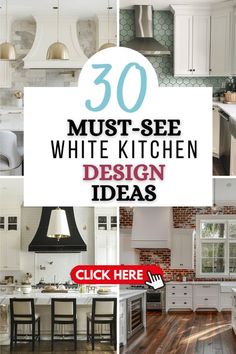 White Kitchen Cabinets With Silver Handles, White Kitchen Cabinets Transitional, Contrast Backsplash With White Cabinets, Big White Kitchen Ideas, White Kitchen Cabinets With Chrome Hardware, White And Grey Herringbone Backsplash, Kitchen Ideas For Countertops, Best White Fir Kitchen Cabinets, White French Kitchen Ideas