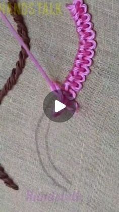 the video shows how to make a crochet heart