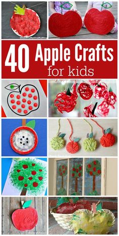 apple crafts for kids to make