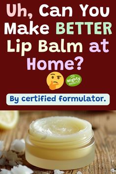 DIY Lip Balm – How to Get Very Soft Lips Soft Lip Balm Recipe, Easy School Makeup, Homemade Chapstick, Simple Makeup For Teens, Diy Lip Mask, Easy Lip Balm, Winter Lip Balm, Nancy Birtwhistle