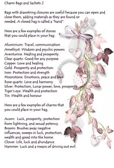 a poem written in white with pink flowers on it