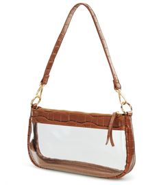 PRICES MAY VARY. The Clear Version Shoulder bag with 90s-inspired silhouette that goes with nearly everything. This cool see-through purse crafted from durable PVC and Crocodile Print vegan leather trim Add stylish style for this classic shape handbag. Carefully designed and sized at 11”L x 5.9”Hx 2''W inches,falling under the maximum regulated size most commonly required by secure venues. it is roomy compartments that deep enough to also hold all essentials. -This clear bag come with two differ Multiple Hands, 90s Shoulder Bag, Clear Stadium Bag, Stadium Bag, Purse Crafts, Clear Purses, Crocodile Print, Clear Bag, Purse Styles