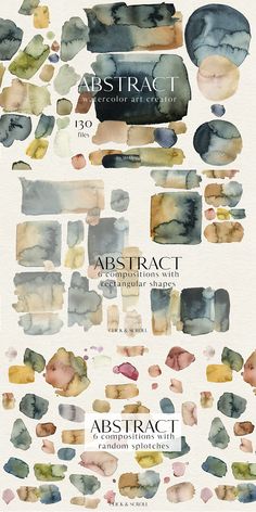 an abstract watercolor background with different colors