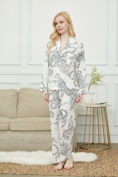 "This beautiful pajama  is made of 96% polyester and 4% spandex, perfect for sleep, holiday or for parties, or for everyday use. Pyjama set will make you feel stylish while offering incredible comfort. The fabric is breathable to sleep in. Perfect for the warm summer months or cold winter nights because of great quality fabric. Please note, those measurements refer to the garment itself and are taken flat. Kindly check your fit size carefully as following details, the measurement maybe 1-3cm dev Fitted Leopard Print Sleepwear For Loungewear, Bridesmaid Pyjamas, Summer Months, Brides And Bridesmaids, Bridesmaids Gifts, Pajama Set, Leopard Print, Bridesmaid Gifts, Quality Fabric