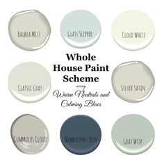 white paint scheme with different colors and names