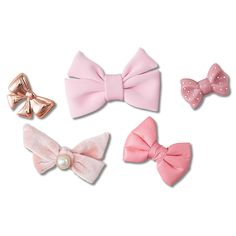 Crocs-Charming Bow Jibbitz Set - 5 Pack The Charming Bow jibbitz set from Crocs adds feminine appeal to your favorite sandals or clogs. Five different designs keep your pair looking fresh. Crocs With Jibbitz, Jibbitz Crocs, Crocs Charms, Pink Crocs, Crocs Jibbitz, Croc Charms, Your Shoes, Women's Footwear, Christmas Wishlist